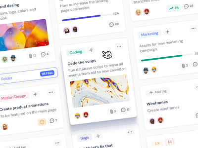 Task Manager & Kanban Cards - UI kit