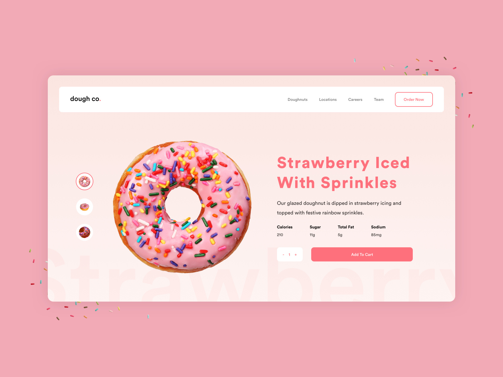 Dough Co. Product Page by James Utkovic on Dribbble