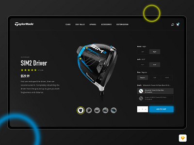 *FREEBIE* Taylormade Concept Redesign design free freebie product product design simple store ui ux web website