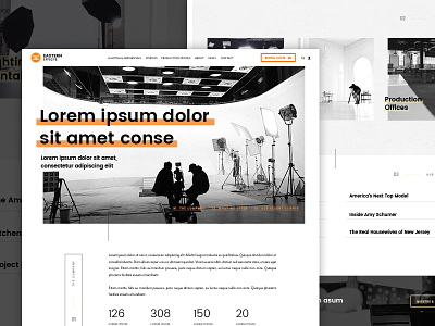 Sneak Peek: Homepage black clean design flat minimal modern orange simple ui ux web website