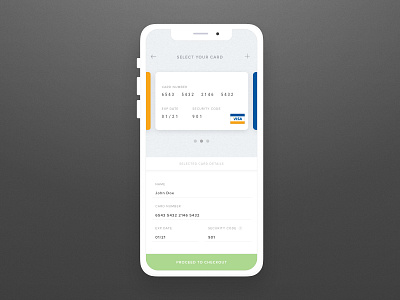 Daily Ui #002 -  Freebie -Credit Card Checkout
