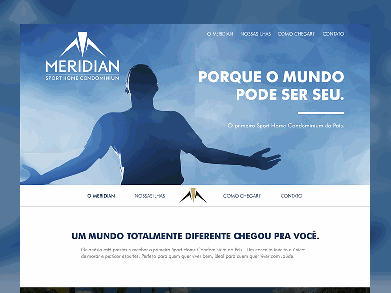 Landing for Meridian fixed menu landing page parallax portfolio singlepage