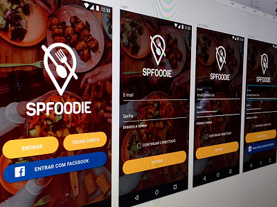 SP Foodie android food app mobile mobile app splash screen