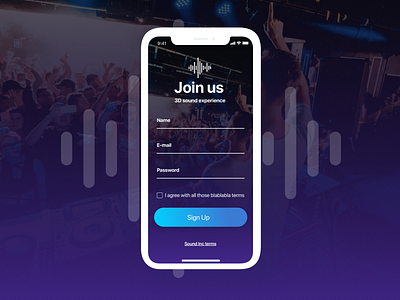 Daily UI 001 #Sign Up daily ui dailyui iphone x sign up page