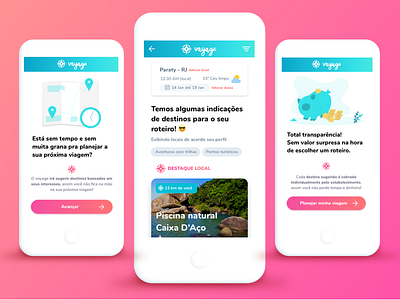 Bon Voyage! 🏖 gradient design mobile app design travel app