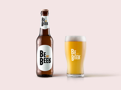 BeMyBeer 🍺 beer bottle colors illustration logo logo design mockup ui ux vector