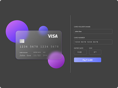 Credit Card Design Concept dailyui design illustration ui ux