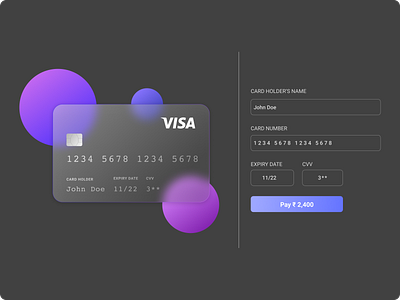 Credit Card Design Concept