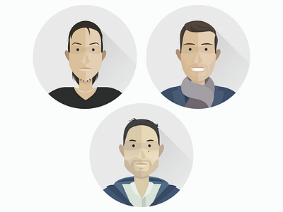 Team Illustrations face flat icons illustration portrait