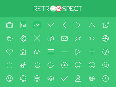 Retroospect Icons icons lines set