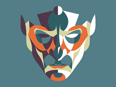 Mask face illustration mask vector