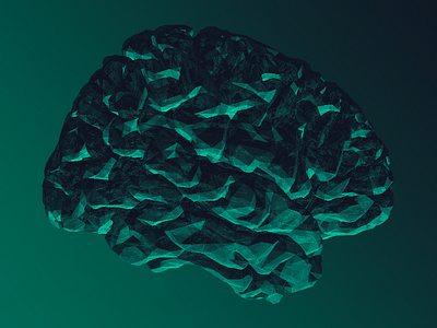 Low Poly Brain 3d brain low poly