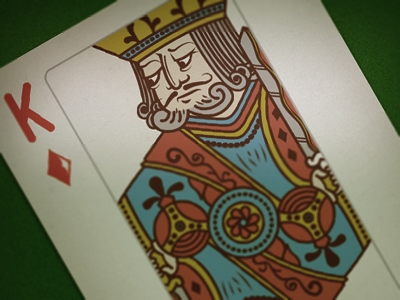 Card Dribbble illustration playing card vector