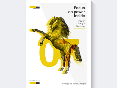 Focus on Power Inside branding design freelance graphic graphic design horse illustration illustrator lettermark manupilation photoshop poster poster design posterdesign vector