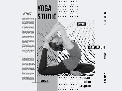 Yoga Studio Poster branding design freelance graphic graphic design illustration illustrator life lifestyle lifestyle brand manupilation photoshop poster poster design studio woman yoga