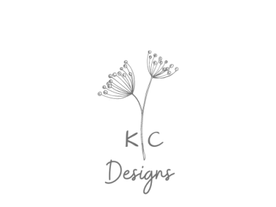 KC designs flower logo branding design logo