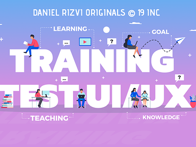 Training Test UI UX Illustrations banner