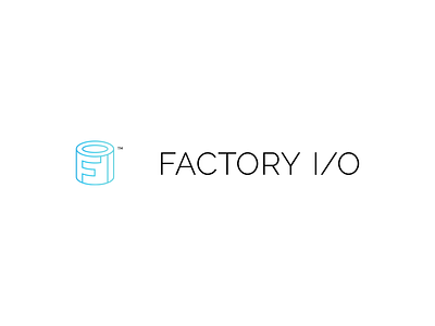 Factory I/O branding design logo