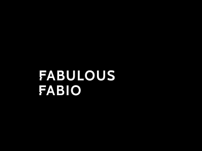 Fabulous Fabio branding design logo