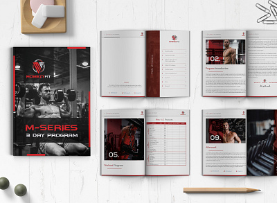 Fitness Book book design book formatting corporate design cover design design fitness book typography