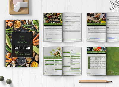 Meal Plan book design book formatting corporate design cover design design meal plan recipe book typography