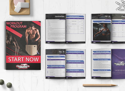 Fitness PDF book design book formatting corporate design cover design design fitness book fitness pdf graphic design workout document