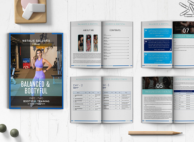 Fitness PDF book design book formatting corporate design corporate pdf cover design design fitness book graphic design pdf design