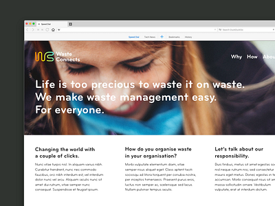 Waste Connects Website brand identity identity design website