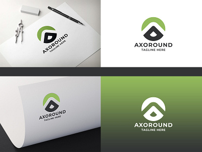 Axoround Letter A Logo a app bold brand branding business clean colorful corporate corporate logo creative digital forum letter logo logotype media modern pixel