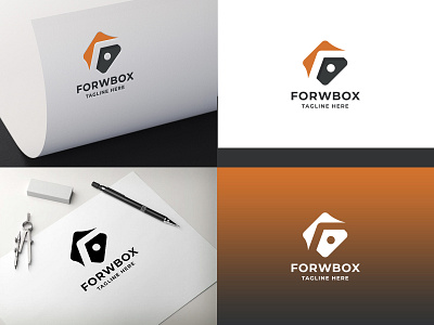 Forward Box Letter F Logo box brand business circle consultant consulting entertainment expert f f letter f logo fancy fast finances financial fix frame gamer gaming identity