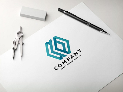 Code Infinity Logo business code coder cube financial hacker illustration infinty logo program web
