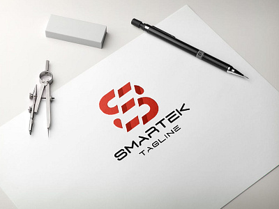 Smart Tech Letter S Logo splitting