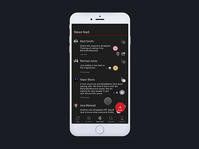 Endlesss Private To Public Riff Posting endlesss music app music community ui ux