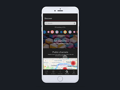 Discover Page & Joining A Public Jam music app music community ui ux