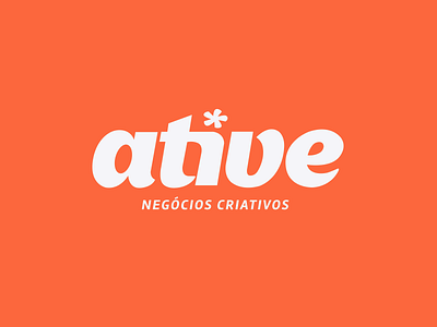 Ative agency brand digital agency logo visual identity