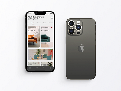 Furniture e-commerce iOS mobile app