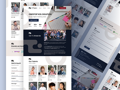 Redesign Company Website - Mantappu Corp. company website landing page ui website