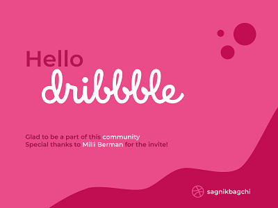 Hello Dribbble!