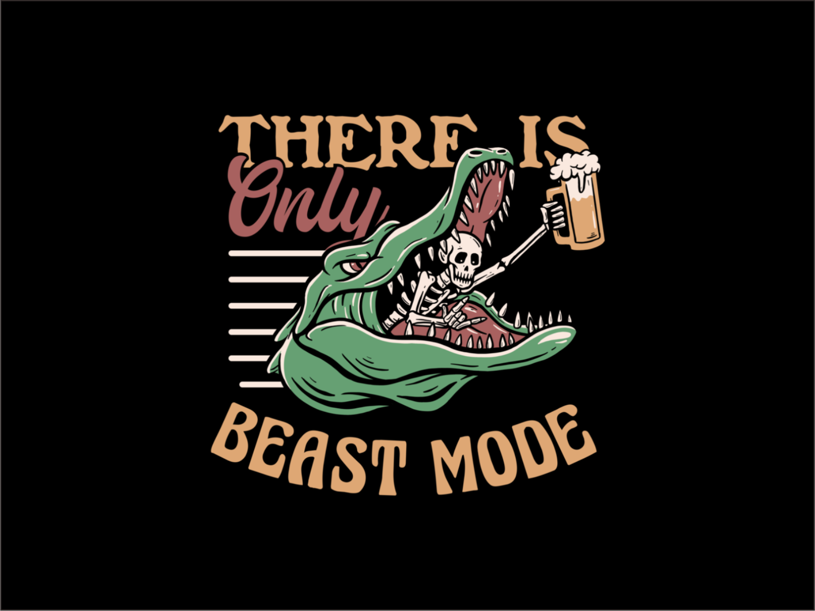 Skull Chill Out From Mouth Crocodile by Nomlimo Studio on Dribbble