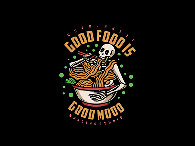 Skull Eat Great Noodles