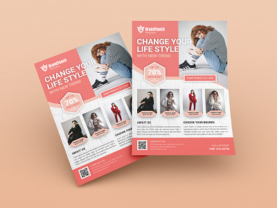 Fashion Flyer Design (Project 1) branding design fashion design fashion illustration flyer flyer design flyer template