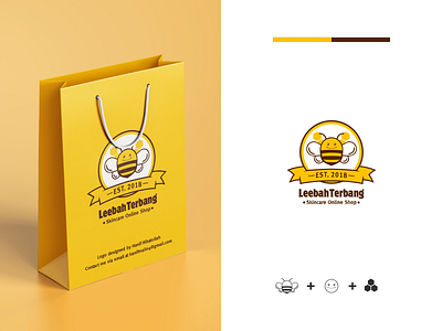 LeebahTerbang Logo and Mockup Design bee branding business coreldraw cosmetics design graphic design illustration logo skincare vector