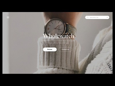 Wholewatch Web Design branding design figma illustration typography ui ux web