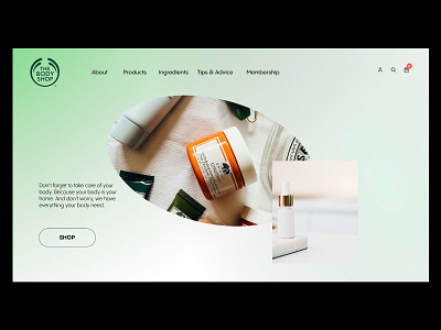 The Body Shop Web Re-design branding design figma illustration redesign typography ui ux web