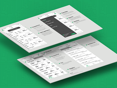 Isometric Wireframes app equipment mockup ux wireframe