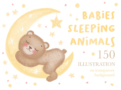 Cute sleeping animals advert animals baby branding character characterdesign cute art design illustration procreate