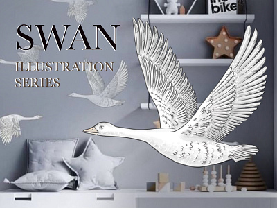 Swan animation branding character characterdesign cute art design graphic design illustration logo procreate