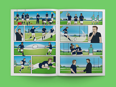 Personalised Rugby Comic - Page 3 and 4