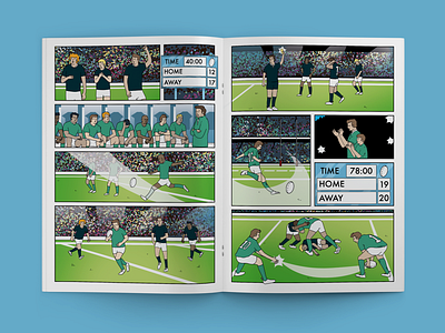 Personalised Rugby Comic - Page 7 and 8