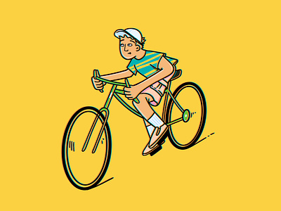 Biker dude - Chill Sundays adobe bicycle bike bikes branding design editorial fast future graphic design illustration illustrator life lifestyle logo ui vector zoom